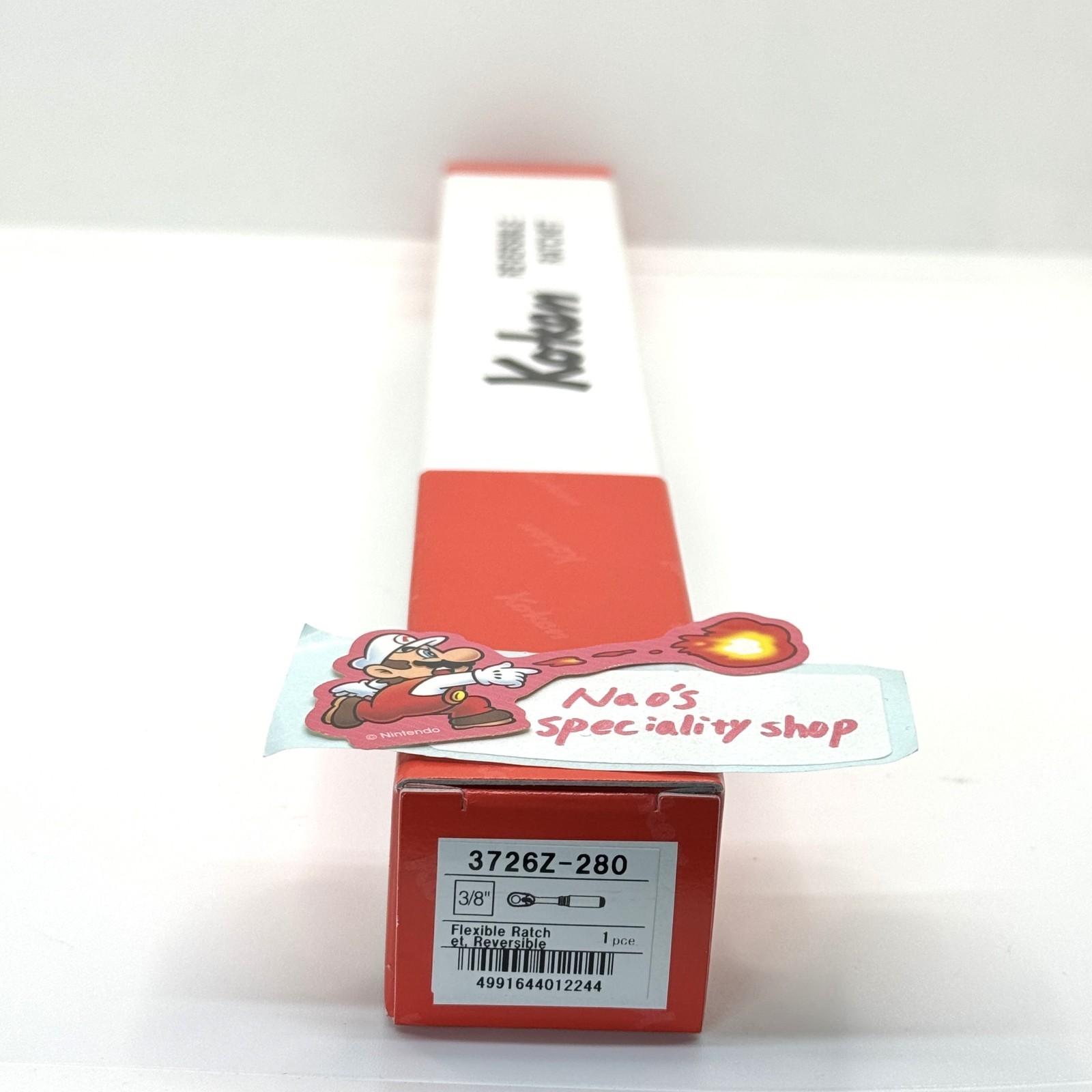 Ko-ken Koken 3726Z-280 Z-EAL Flex Head Long Ratchet Handle 3/8″ Drive 280mm New