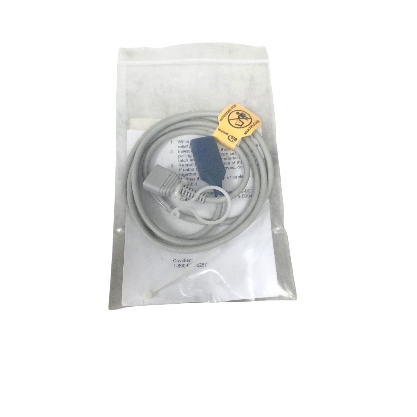 Covidien 186-0107 BIS Patient Interface Cable Monitoring EEG PIC
