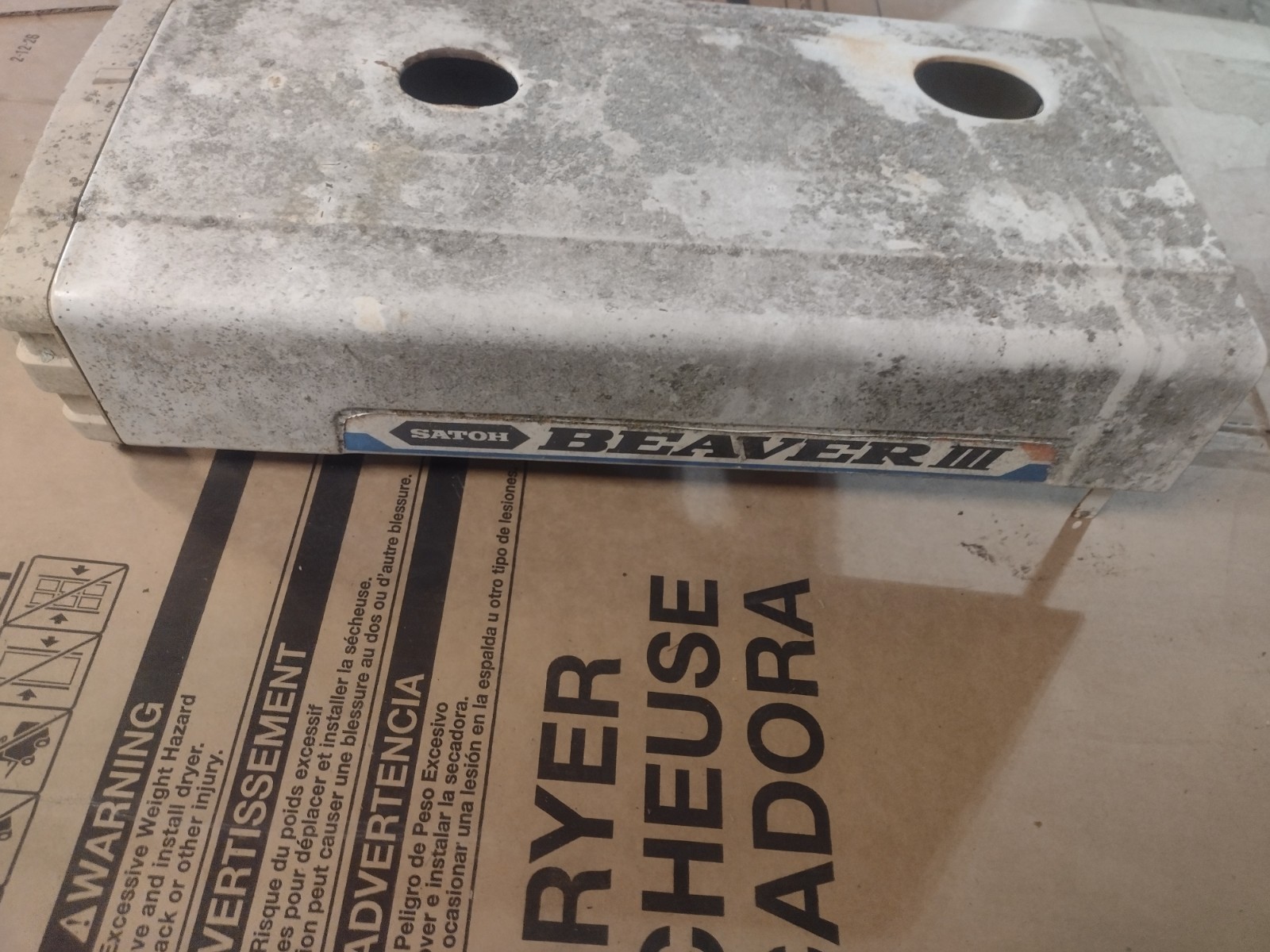 OEM USED MITSUBISHI SATOH BEAVER 3 BUCK HEADLIGHT PANEL S373