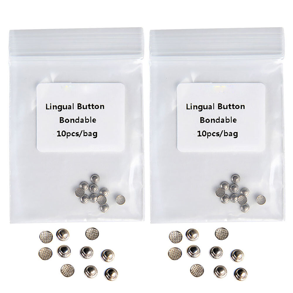 8 Models AZDENT Dental Orthodontic Lingual Buttons Bondable Round Base 10pc/pack
