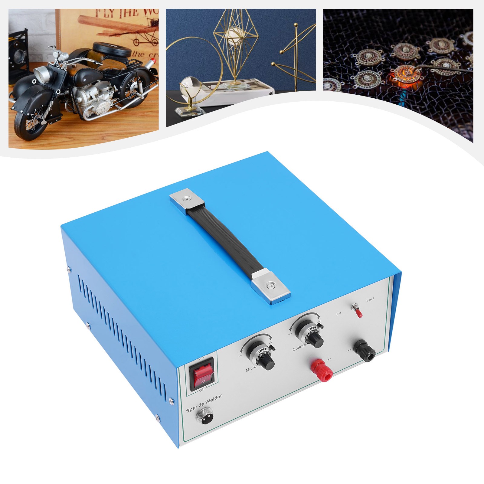 Electric Spot Welder Adjustable Jewelry Platinum Gold Welding Machine 80A 600W