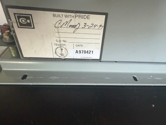 Cutler Hammer ADJ-FOLL Module Type MGR DWG 5295C33G07