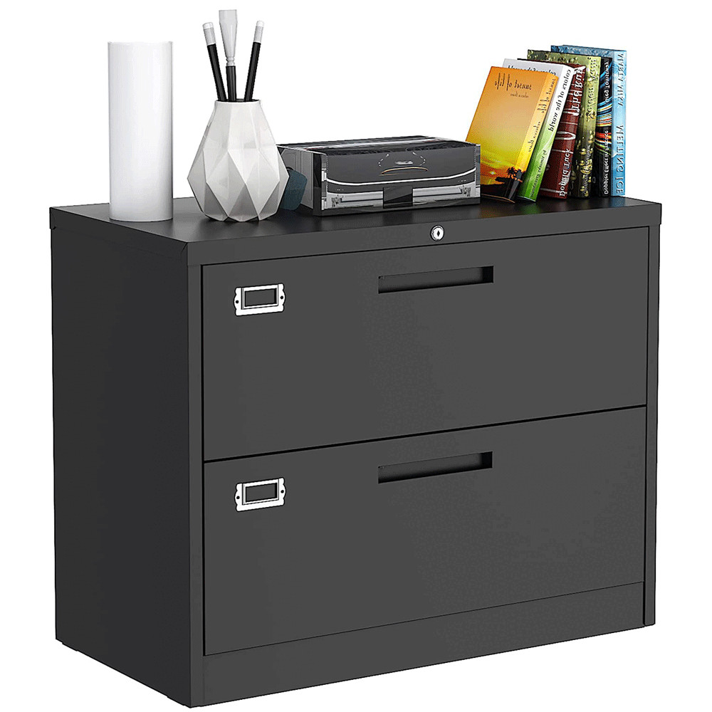 Metal Lateral File Cabinet 2 Drawer,Office Home Locking Filing Cabinet Organizer