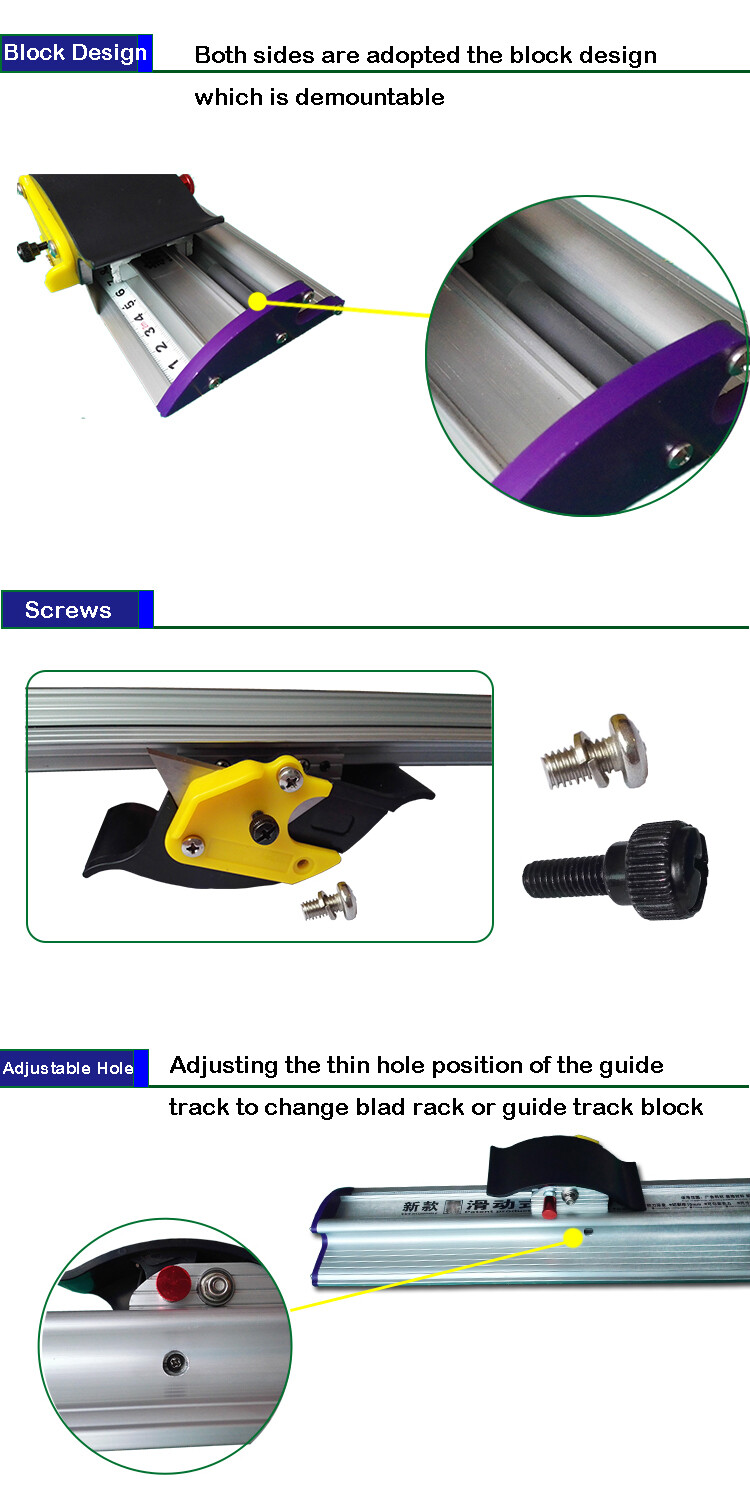Manual Sliding KT Board Trimmer Cutting Ruler for Paper PVC PET Film Cutting