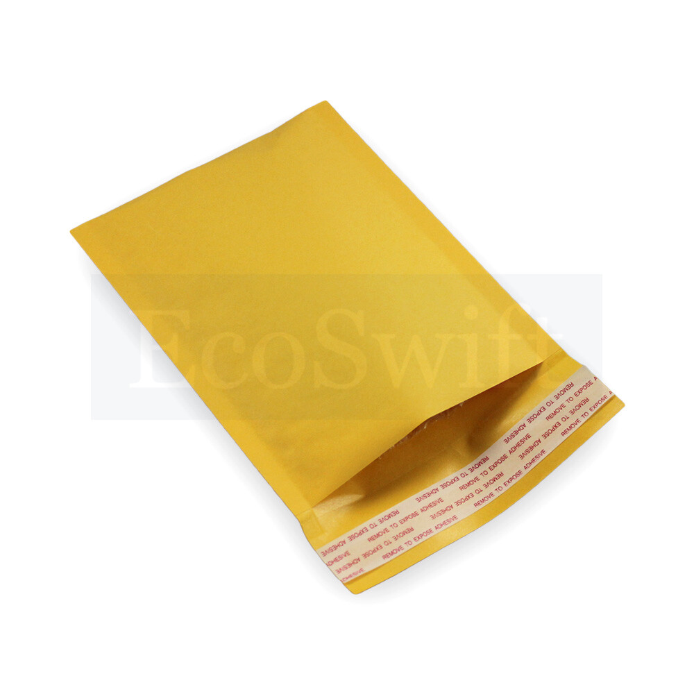 25 #0000 4 x 6 ECOSWIFT SMALL SELF SEAL KRAFT BUBBLE MAILERS PADDED ENVELOPES
