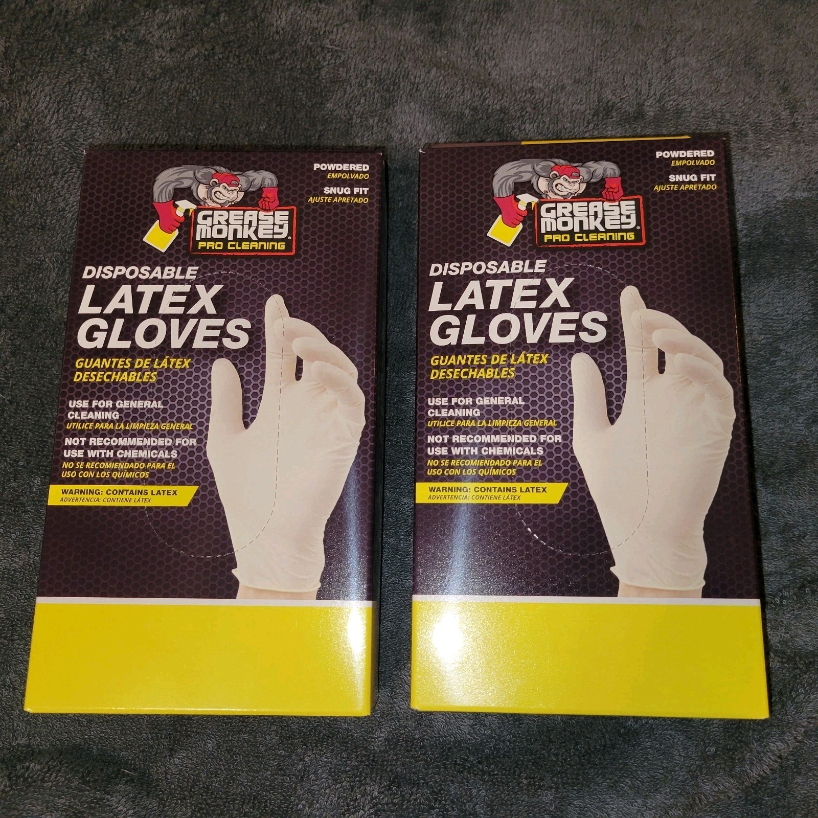 Grease Monkey Pro Cleaning Latex Free Nitrile Gloves 2 Boxes of 50