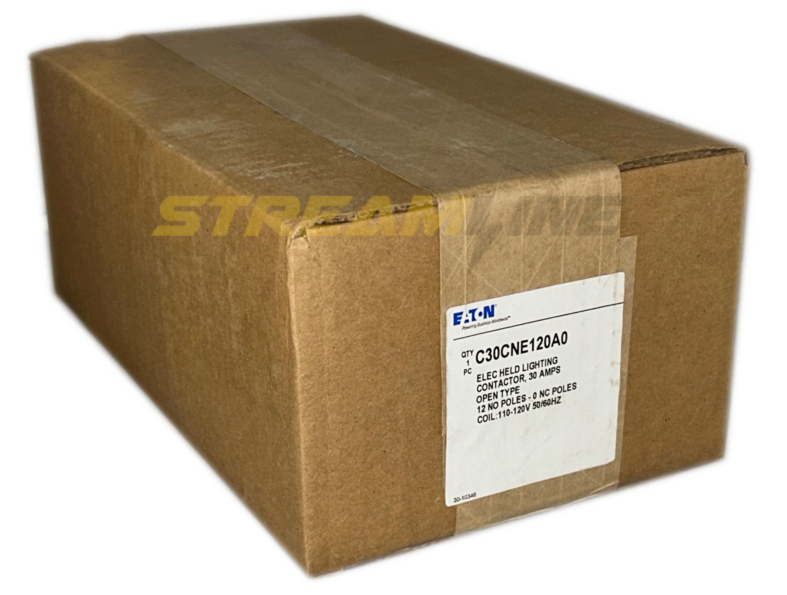 Eaton C30CNE120A0 Electrically Held Lighting Contactor, 30Amp, 120V Coil, 2-Pole