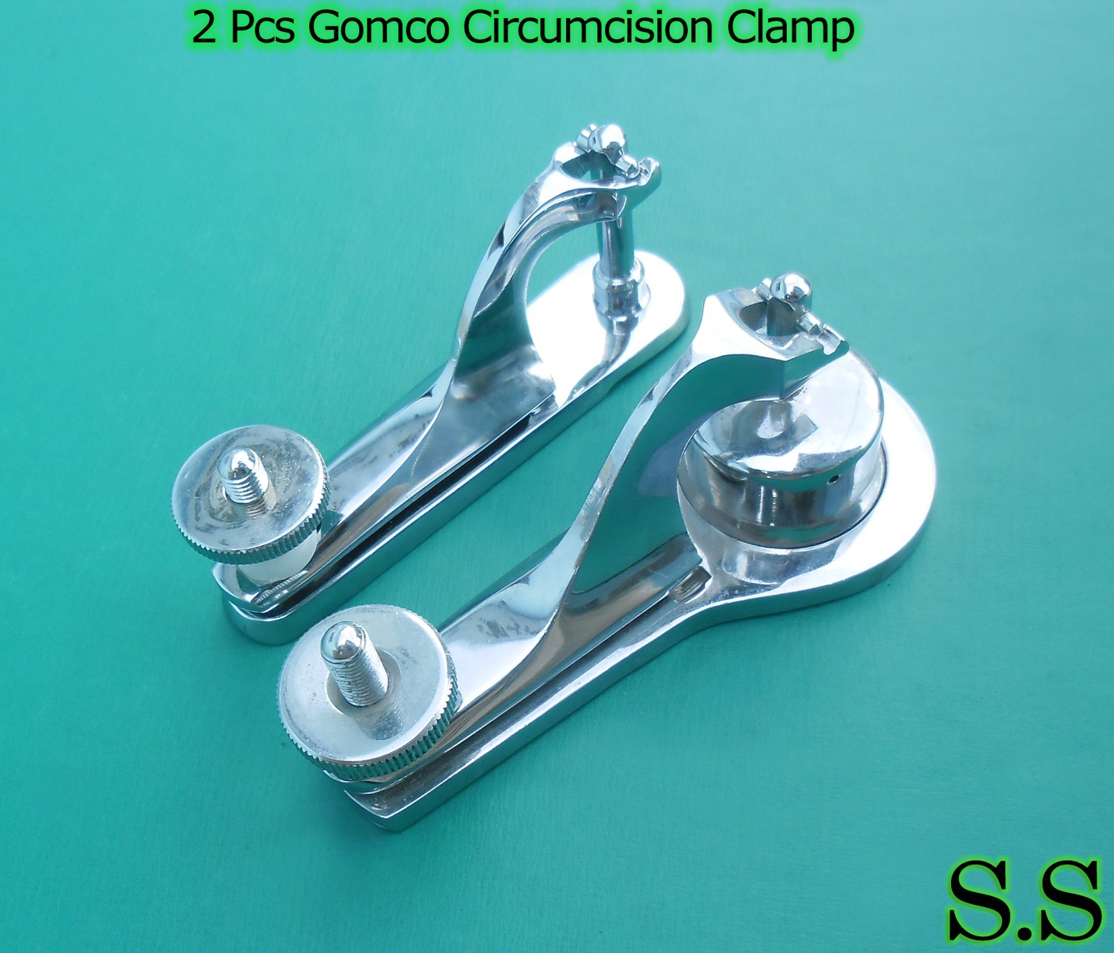 2 PCS Gomco Circumcision Clamp 1.1cm & 3.5cm Surgical Instruments