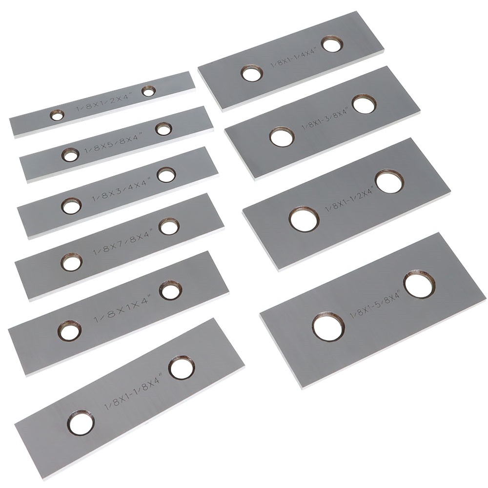 10 Pair 1/8 x 4-In Precision Parallel Set .001″ Hardened Steel In Case Steel New