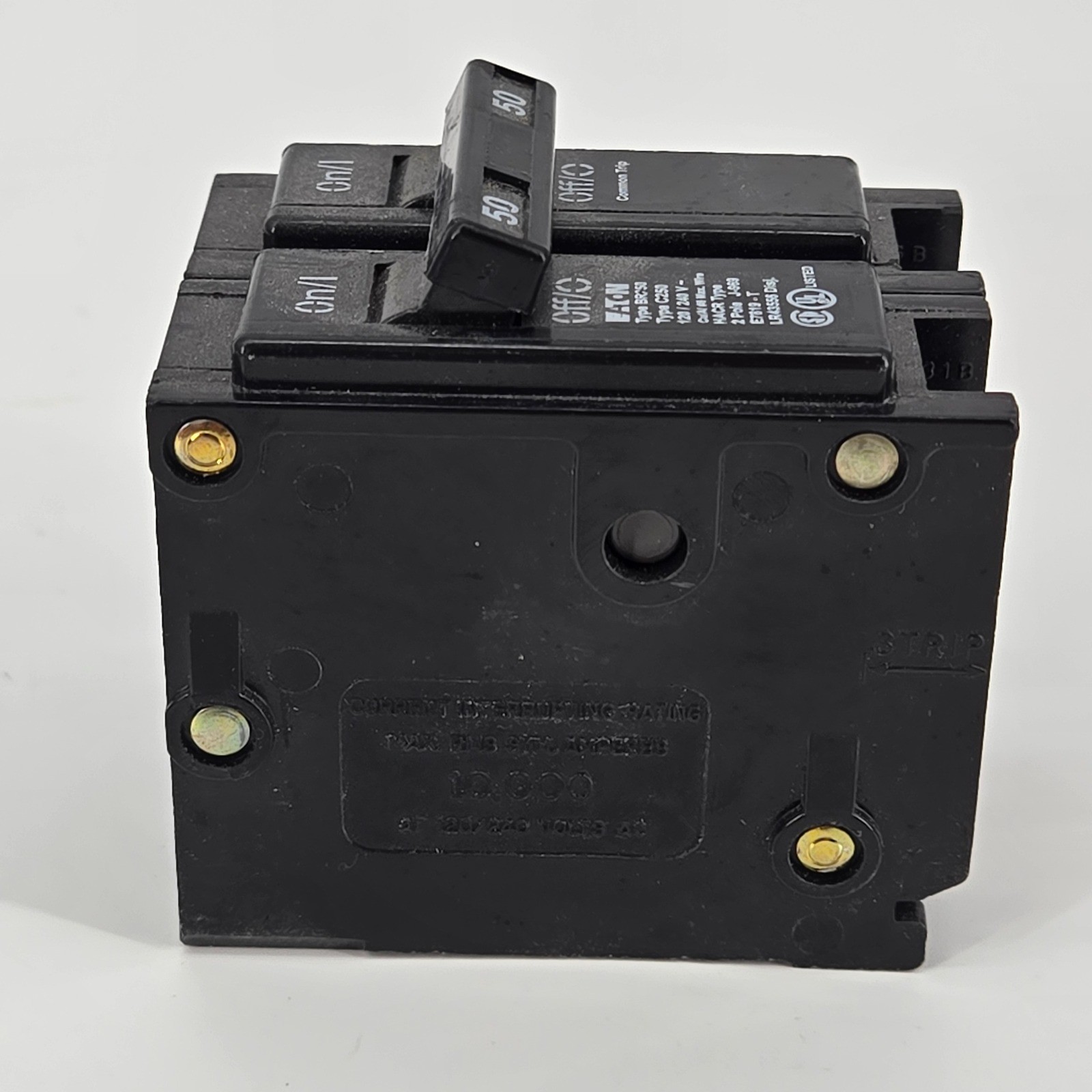 Eaton BR250 50A 2-Pole Circuit Breaker Type BR 120/240V Common Trip 50 Amp NOS