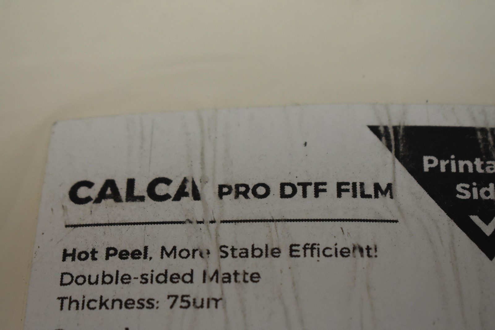 CALCA Pro DTF Film Double Sided Matte Hot Peel 75um Printable Transfer Sheets