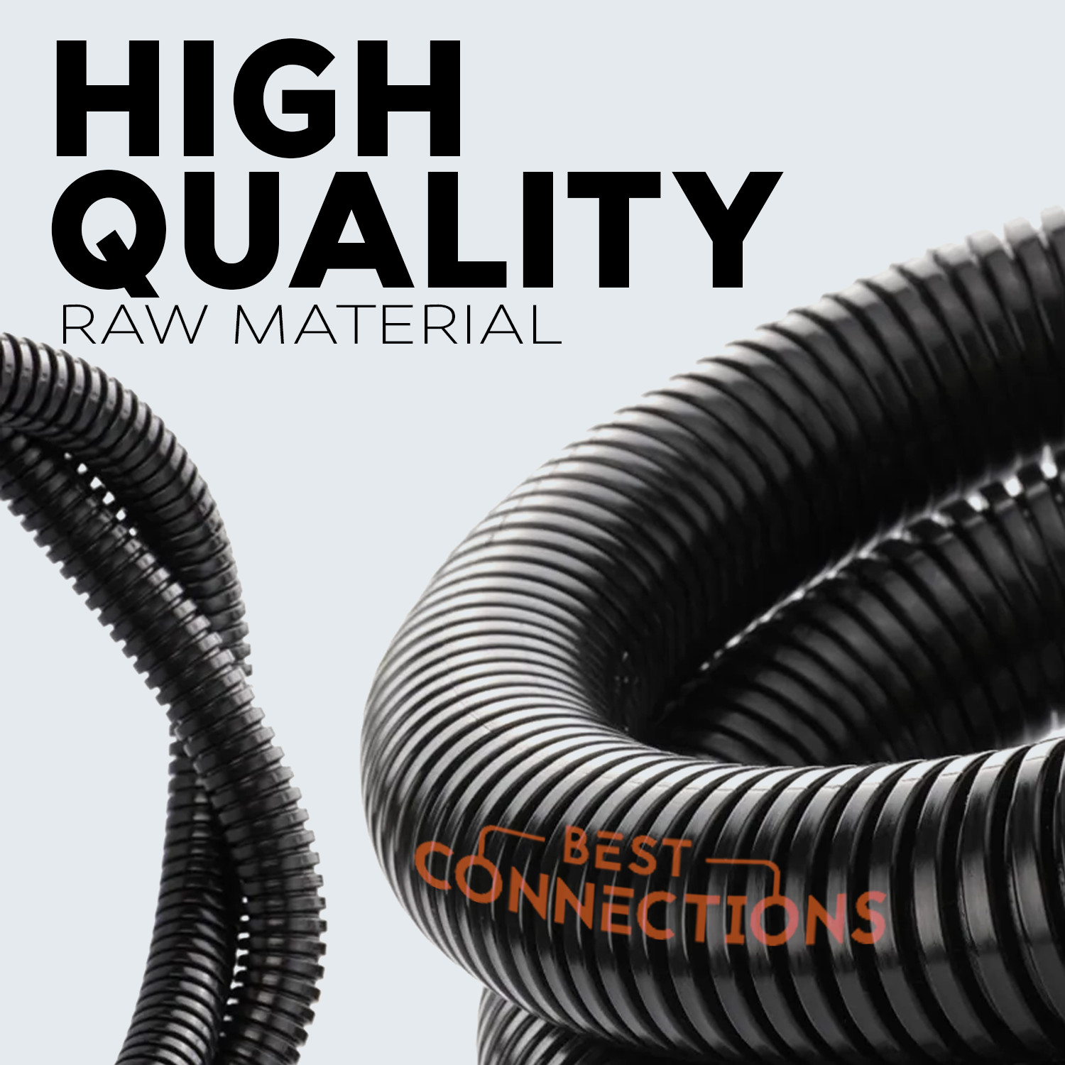 1/4″ 1/2″ 3/4″ 20 Ft Split Loom Black Wire Harness W/ 7″ Nylon Cable Ties