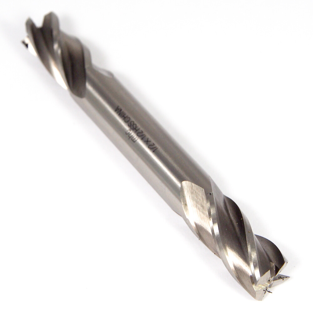 Interstate 01705326 Square Double End Mill 1/2″ 4FL HSS Uncoated