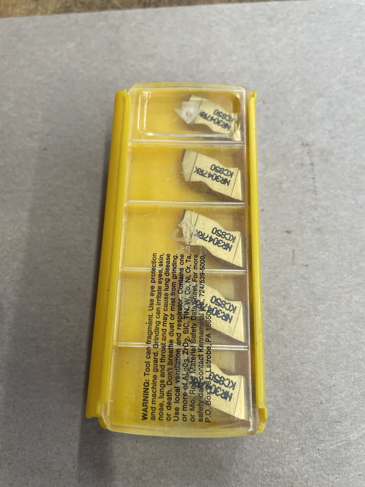 Kennametal NR3047RK KC850 Top Notch Insert Indexable Carbide, Pack of 5