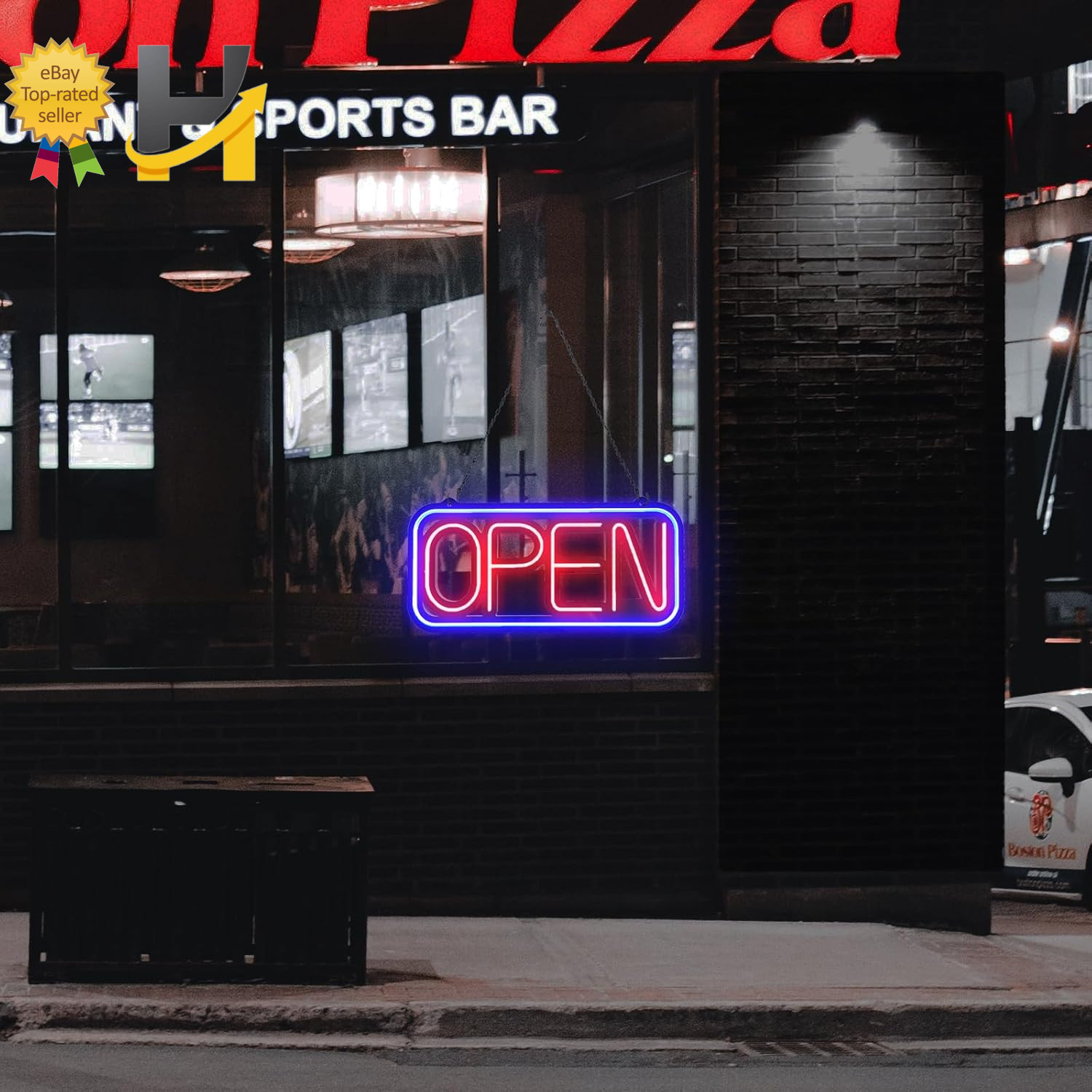 Open Signs for Business 32X16 Inch Large Bright Open Sign Neon Led Lighted