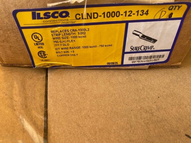 Ilsco CLND-1000-12-134 Surecrimp Copper Compression Lug – BUY MORE & SAVE!!