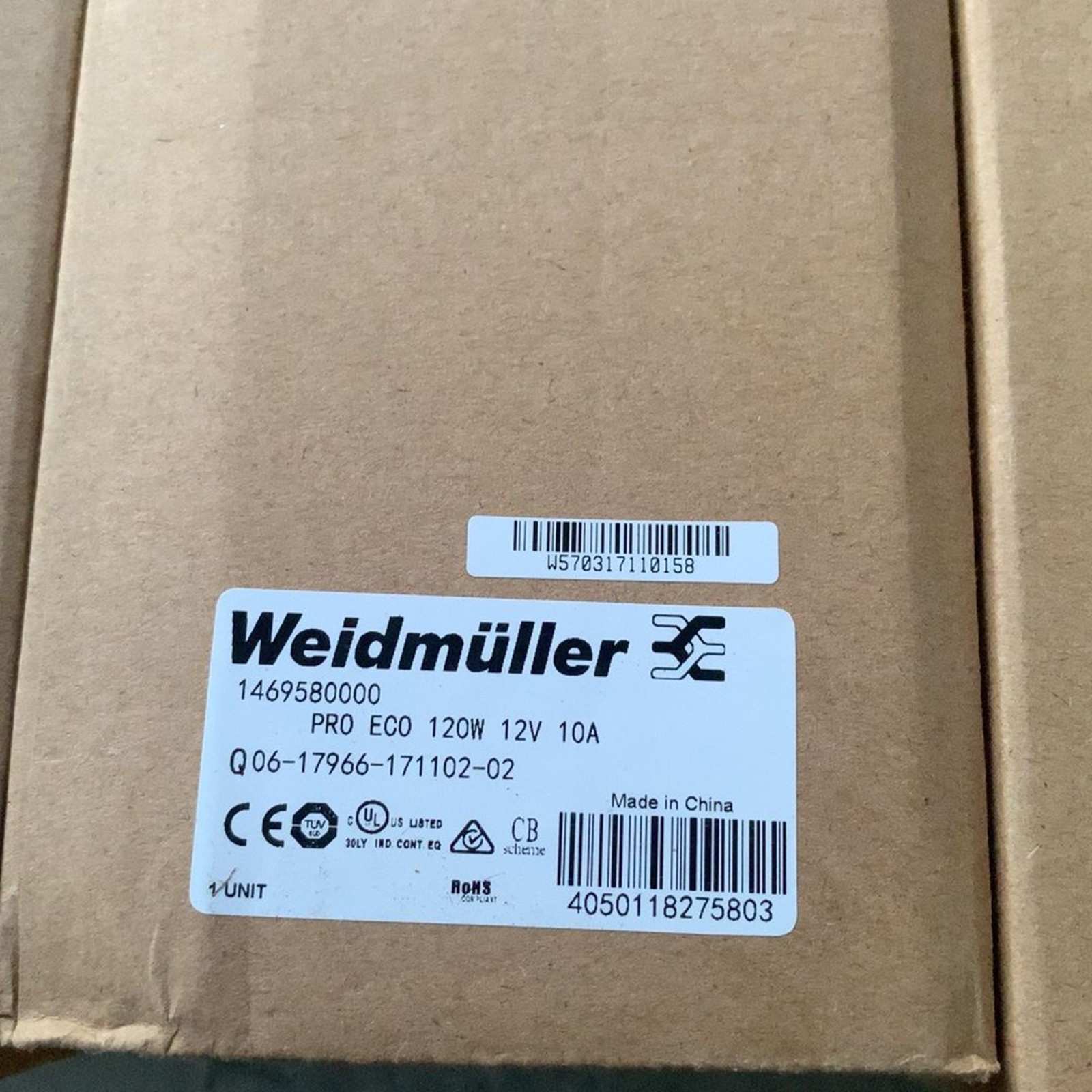 1pcs New Weidmuller PRO ECO 120W 12V 10A 1469580000 Switching power supply#QW