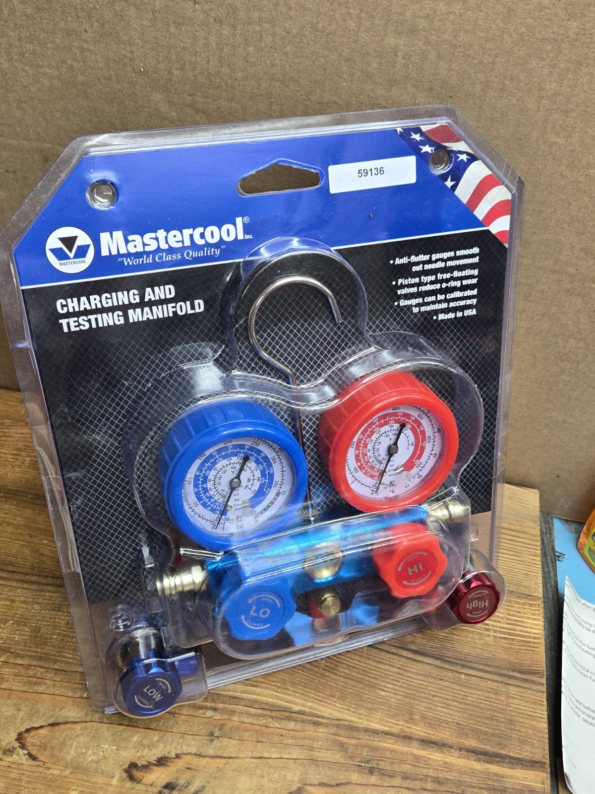 59136 Mastercool A/C HVAC Refrigeration Manifold w 36″ Charging Hoses R410A