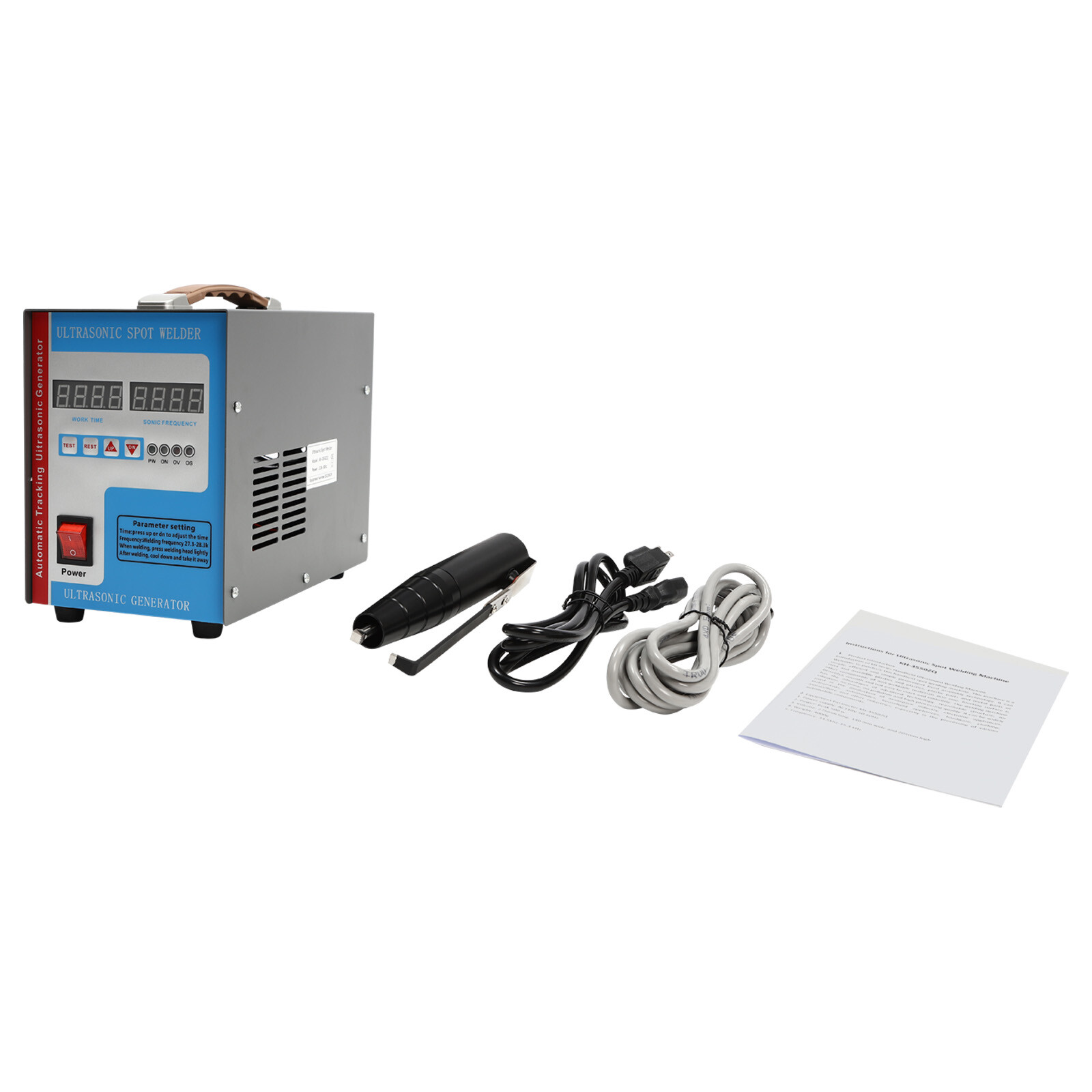 110V Portable Ultrasonic Plastic Welder Ultrasonic Spot Welding Machine
