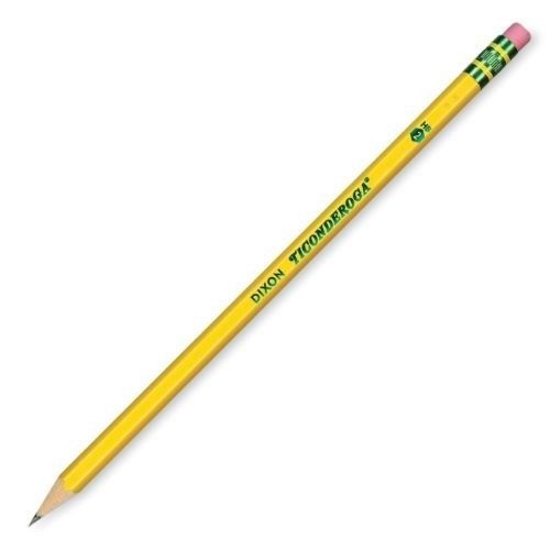 Ticonderoga Wood-Cased Pencils, Pre-Sharpened, 2 12 Count (Pack of 1), Yellow