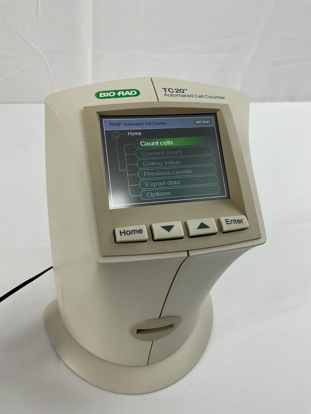 Bio-Rad TC20 Automated Cell Counter Auto-Focus Viability Analysis w/ AC Adapter