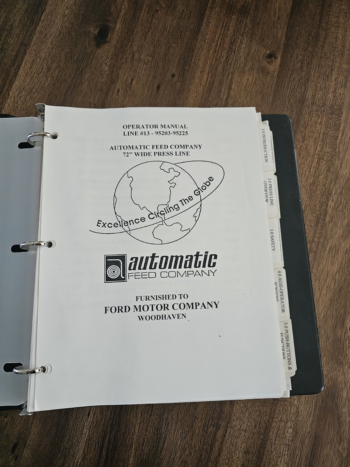 Automatic Feed Company (Decoiler) Operator Manual
