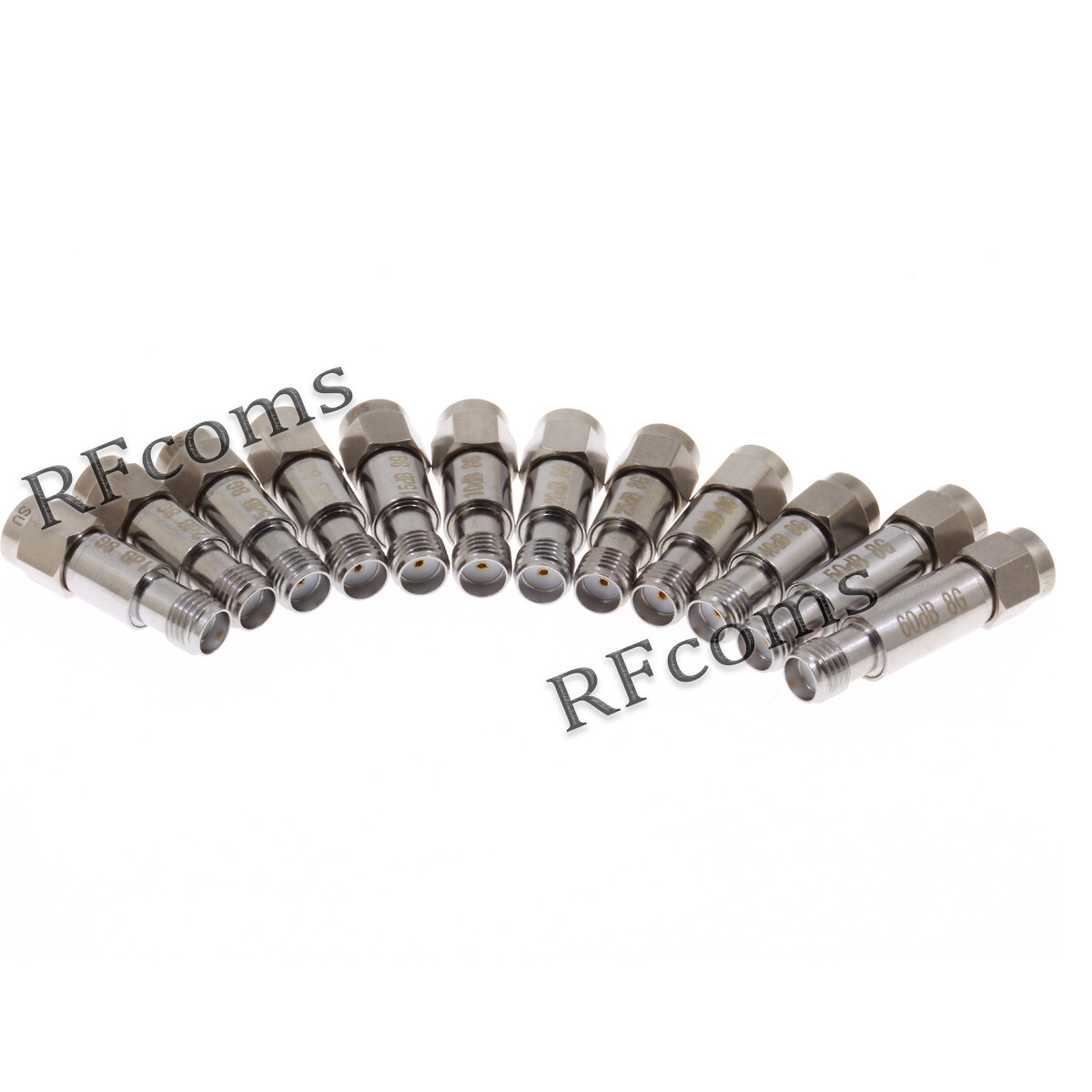 SMA Male to Female Coaxial RF Attenuator DC~8GHz 2W 1-60DB 10DB 20DB 40DB 60DB