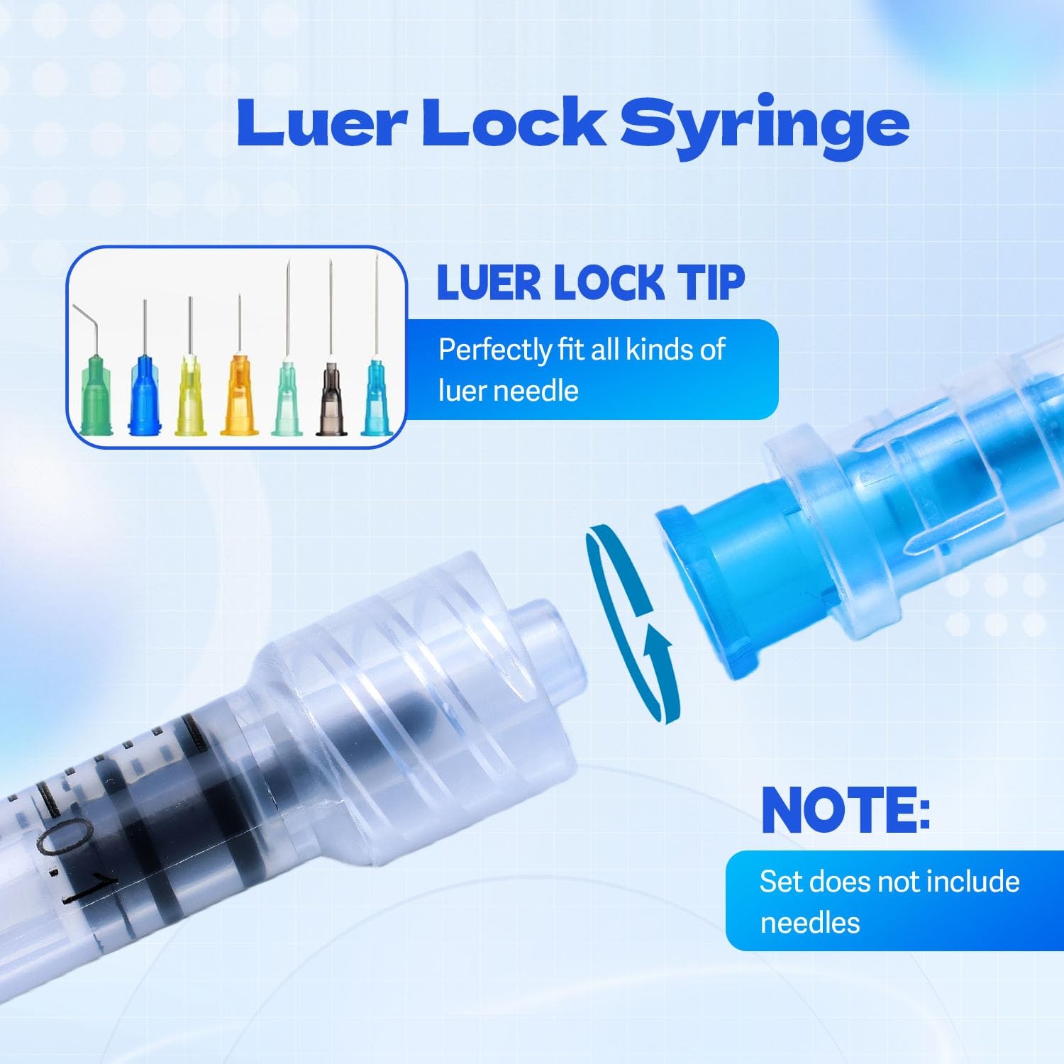 1ml Syringes Without Needles, 1cc Luer Lock Syringe – Disposable