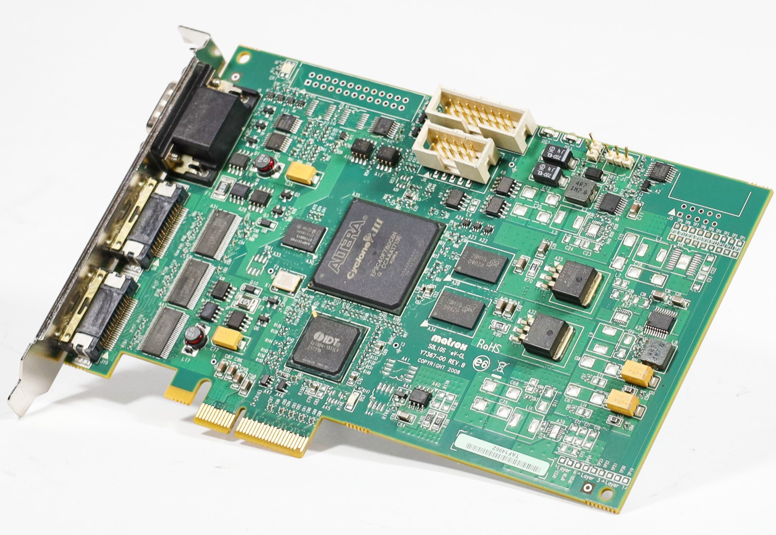 Matrox SOL2MEVCLF SOLIOS eV-CL Y7367-00 REV B Frame Grabber Board