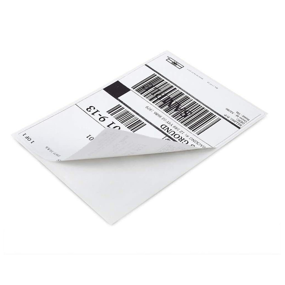 1000 4″ x 6″ Fanfold Direct Thermal Shipping Labels for Zebra & Rollo Printers