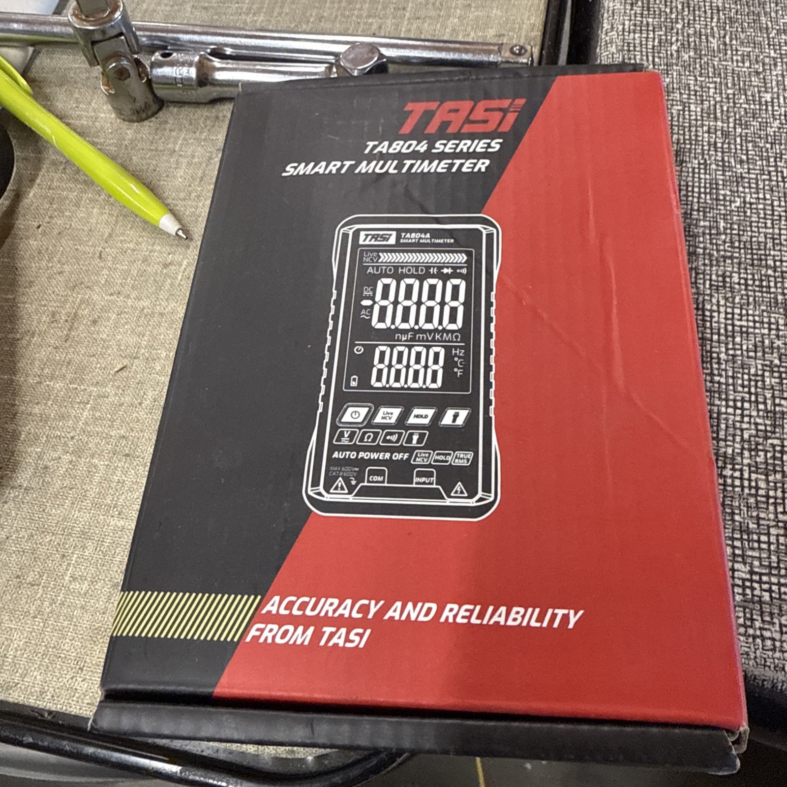 Digital Multimeter Ohmmeter Ammeter Voltmeter Auto Range Test AC/DC Voltage Tool