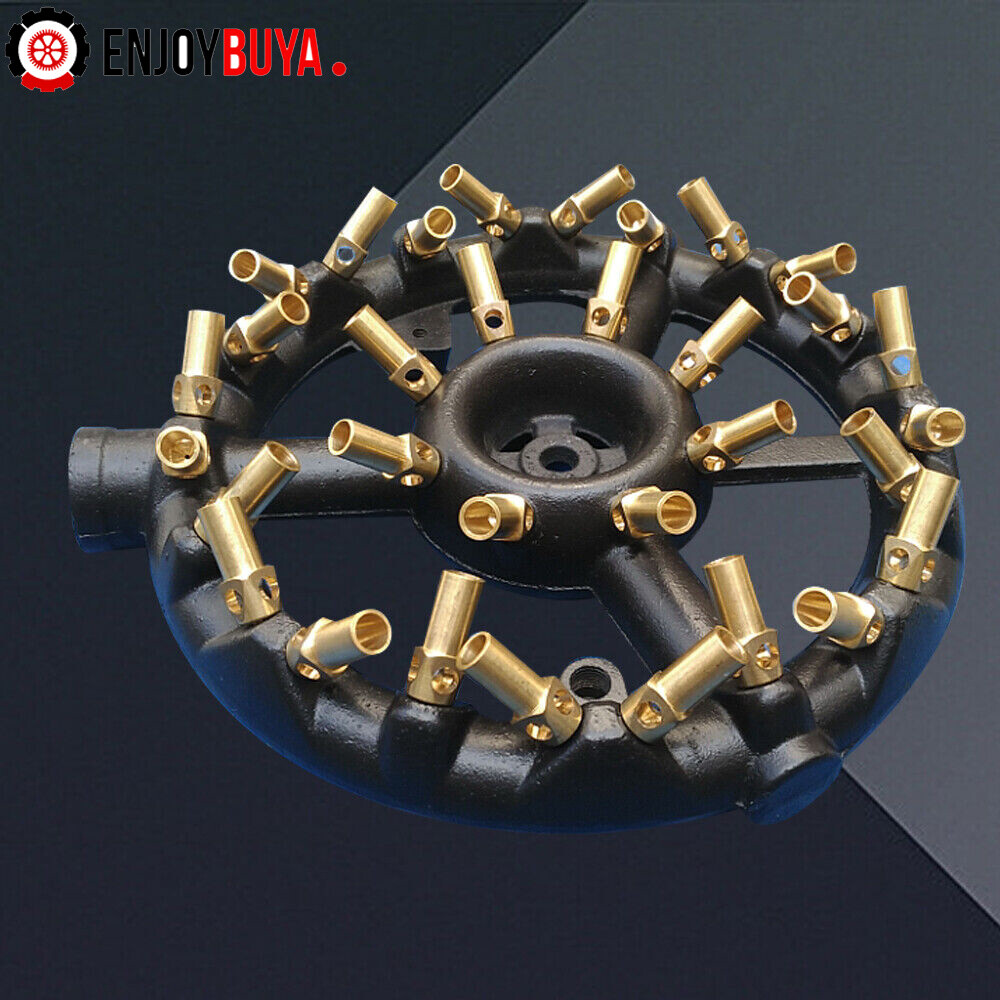 Jet Burner for Natural Gas | Commercial Cast Iron & Brass Wok Burner with 10/20