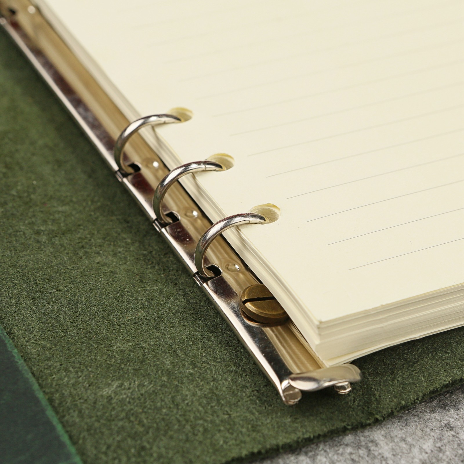 Personalised A5 A6 Leather Refillable Planner Binder 6 Ring Travelers Journal