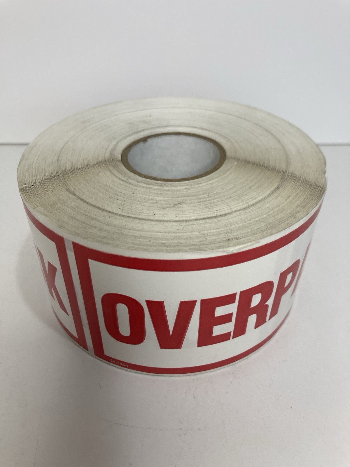 Roll of 500 OVERPACK Labels 2.5″ x 6″