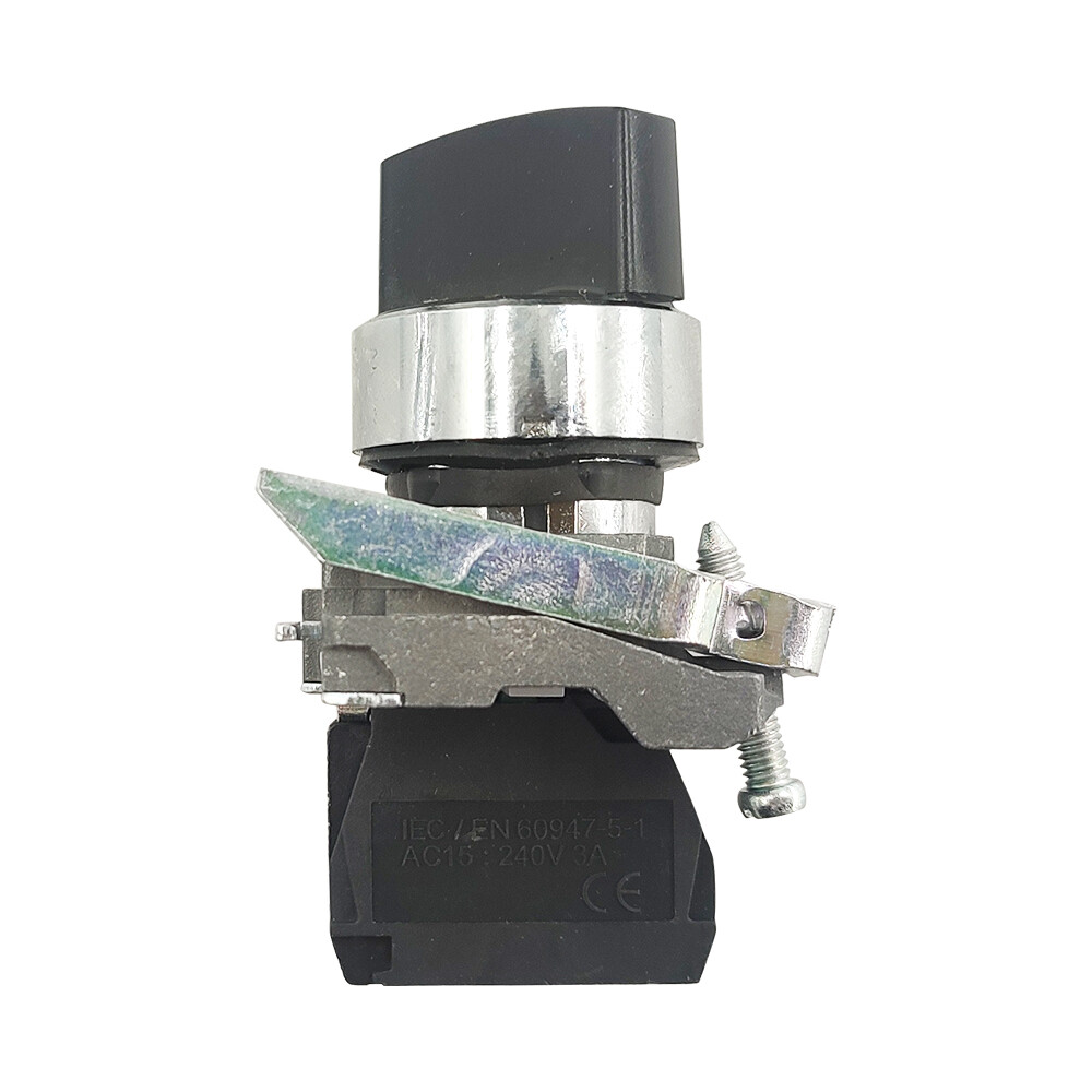 XB4-BD21 Selector switch metal black 22mm 2 positions stay put 1NO XB4BD21 NEW