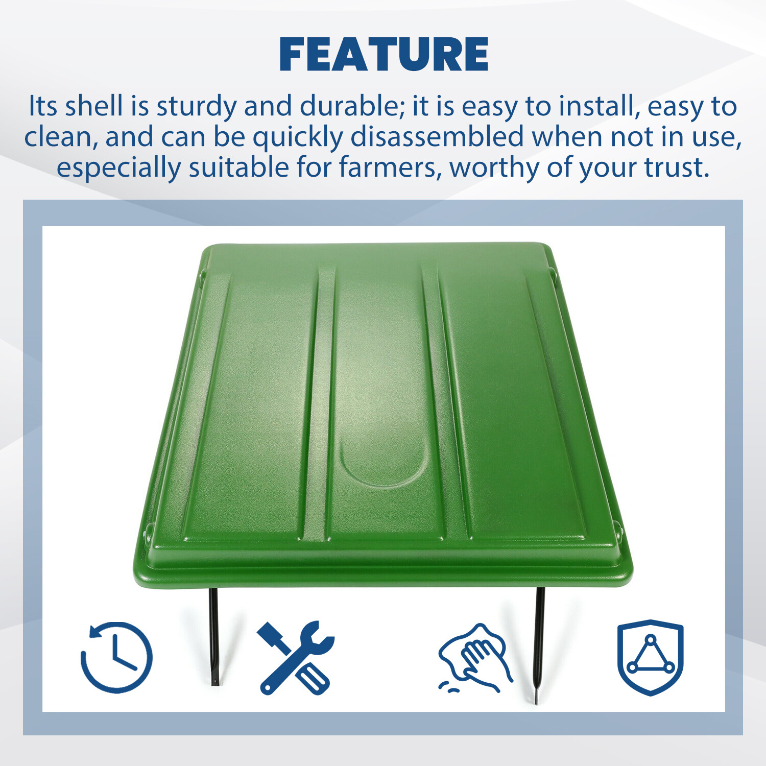 Green Top Canopy with Bracket For John Deere Compact Utility Tractors ROPS