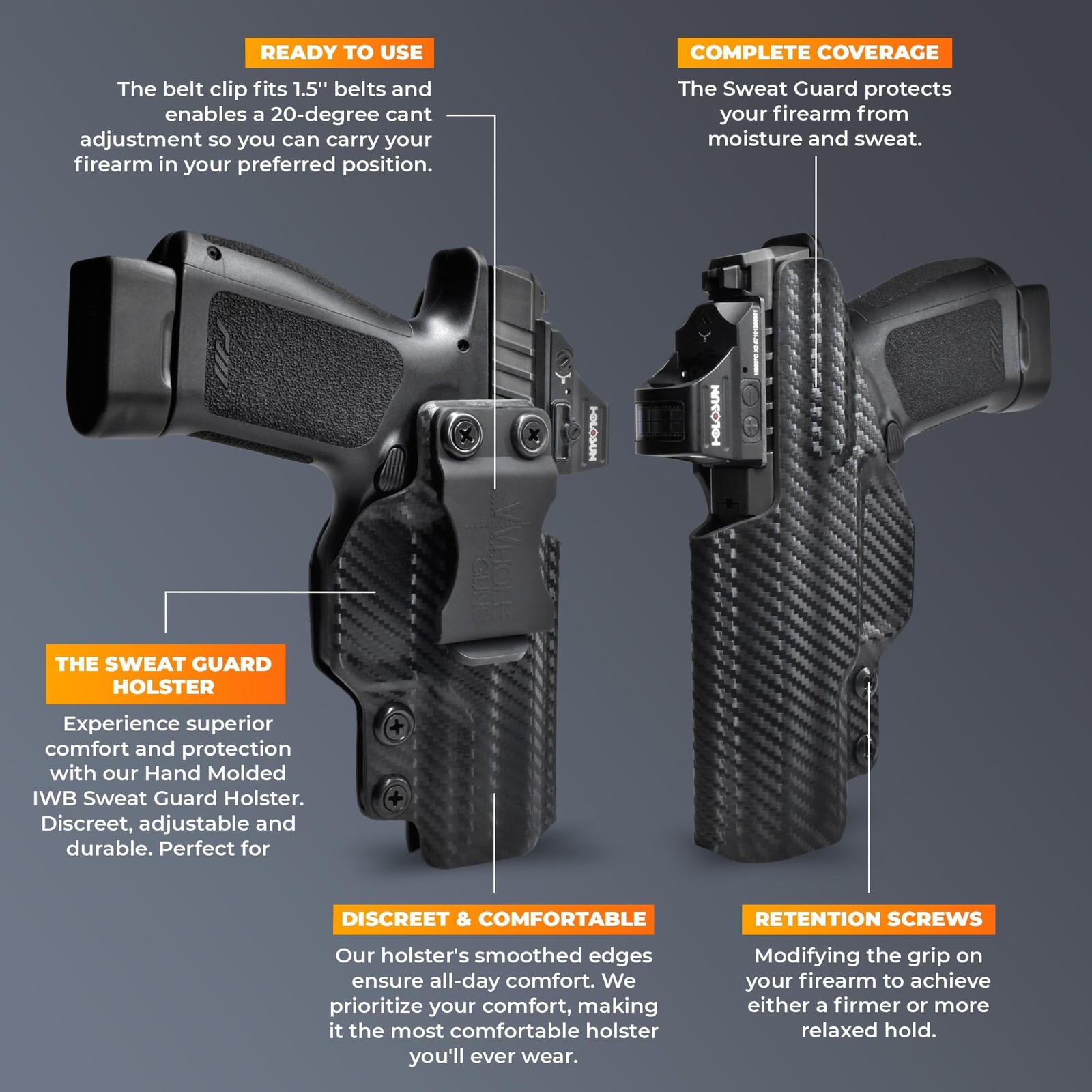 IWB Sweat Guard Holster – Inside The Waistband Holster – fits Taurus 856 2”