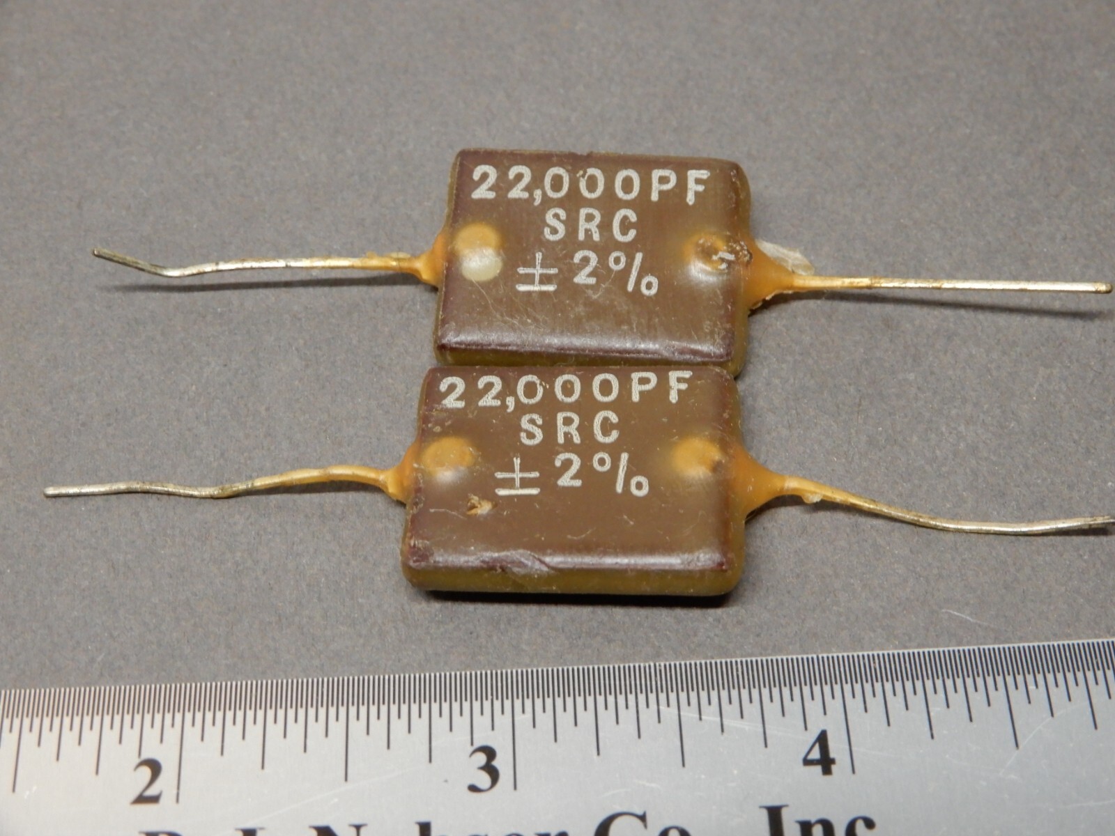 SPC Precision Capacitors .022uf 22000pf +/-2% Quantity 2 NOS