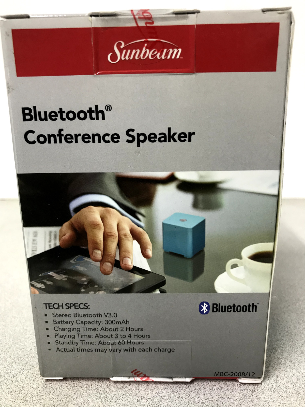 Sunbeam Bluetooth Conference Speaker -CHOOSE BLACK OR RED!