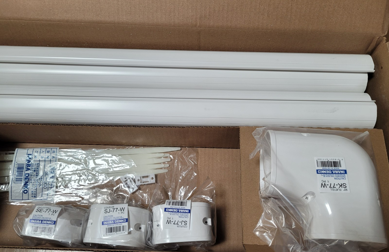 Rectorseal 85005 2.75″ Slimduct Wall Duct Kit SDK77W 13 Ft – 77 White
