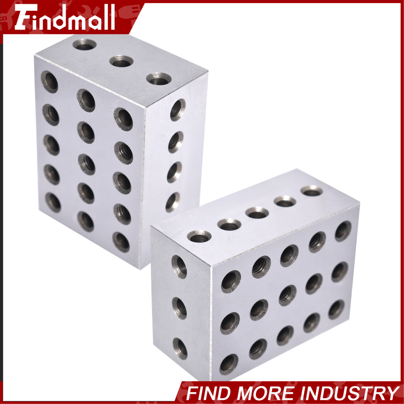 2 Matched Pair Ultra Precision 2-3-4 234 Blocks 23 Holes .0002″ Machinist