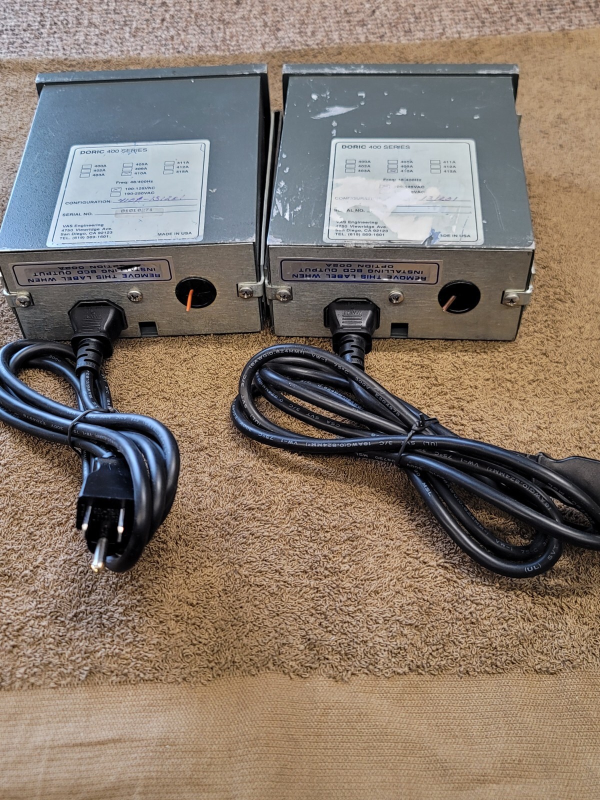 2 VAS Engineering Doric 400 Series 410A 100-125VAC Digital Temperature Indicator