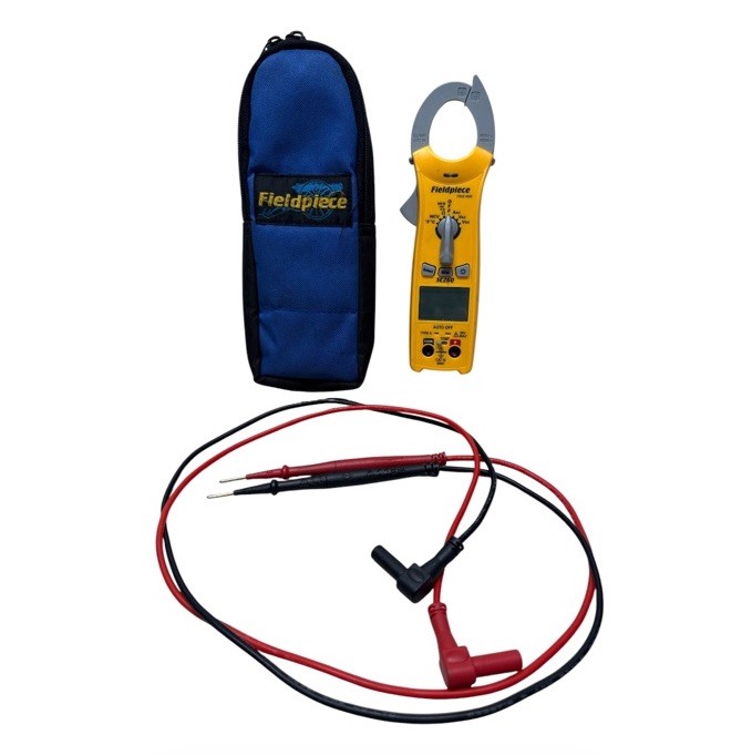 Fieldpiece SC260 Compact True RMS Clamp Meter HVAC Multimeter w/ Magnet & Leads