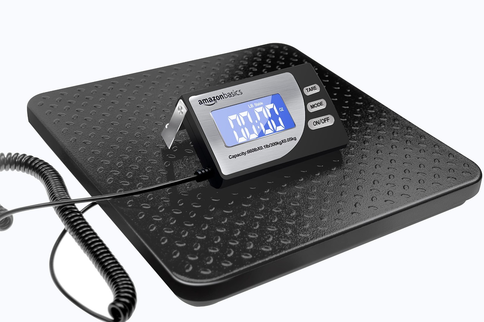 Digital Postal Shipping Scale, Heavy Duty 660 lb Capacity, Tare Function, Portab
