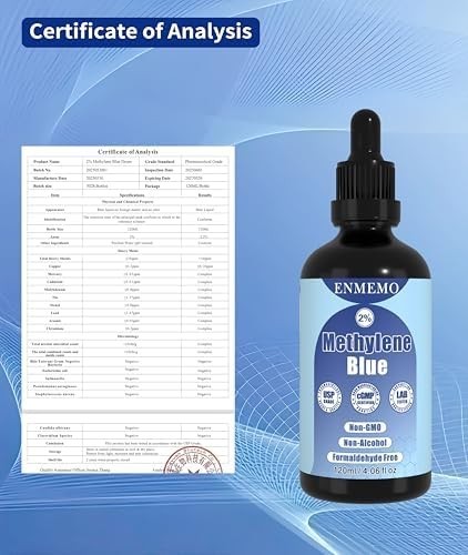 Methylane Blue2% 120mL USP Pharmaceutical Grade 99.99% – Ultra Pure, Free ship