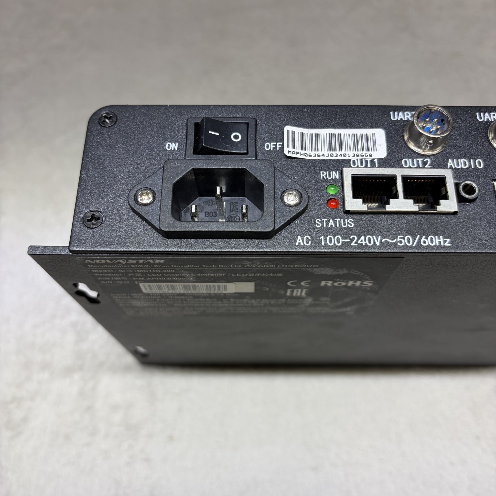NOVASTAR MCTRL300 SYNCHRONOUS LED DISPLAY CONTROLLER BOX WITH POWER CABLE