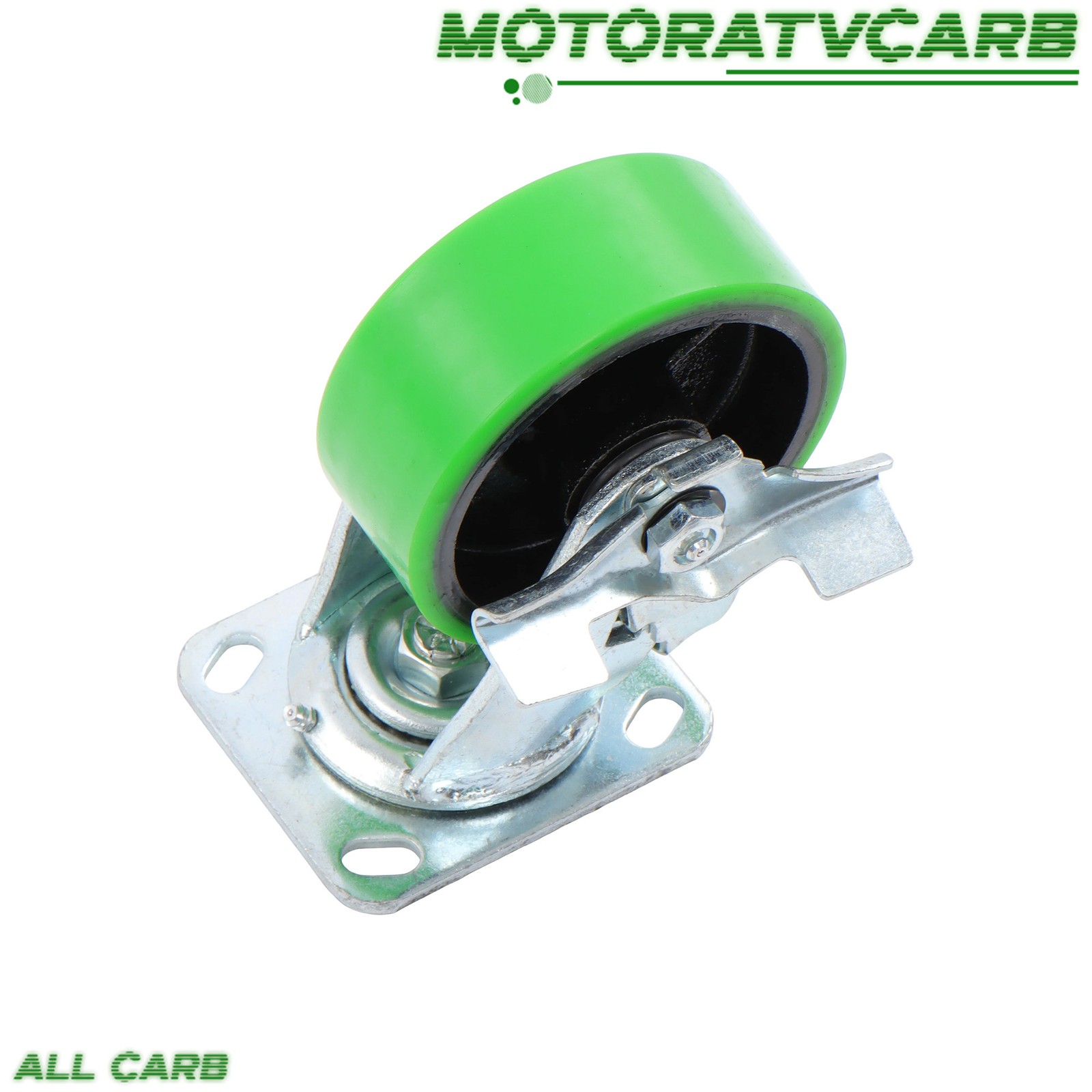ALL-CARB 5″ Casters Two Straight, Two Side Brakes Heavy Duty Capacity to 4000 lb