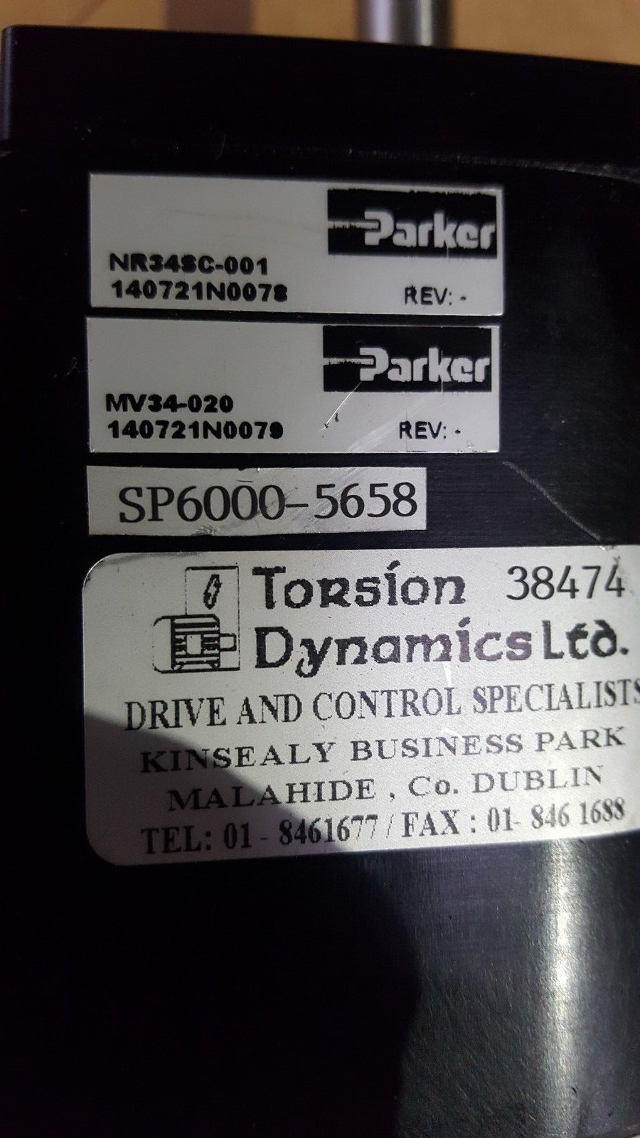 PARKER NR34SC-001 RIGHT ANGLED GEARHEAD (BR5.1B5)