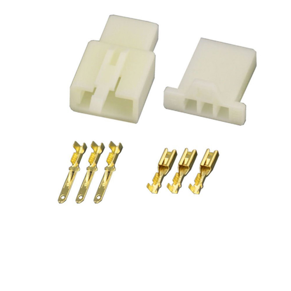 2.8MM 3 PIN WAY AUTOMOTIVE ELECTRICAL WIRE CONNECTOR MALE AND FEMALE CABLE