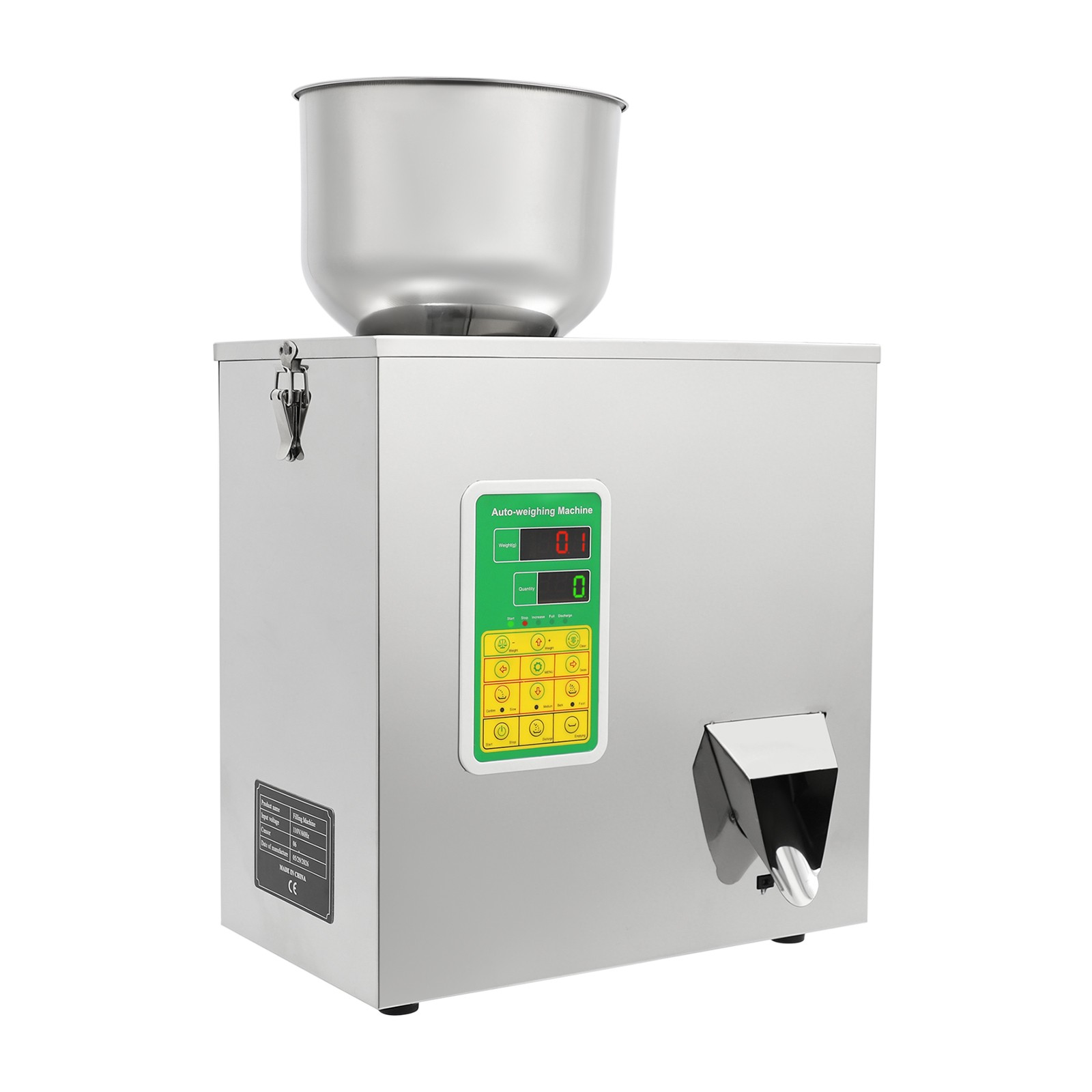 100W Stainless Steel Automatic Particle Filling Machine, 0.002-0.44lbs Weighing